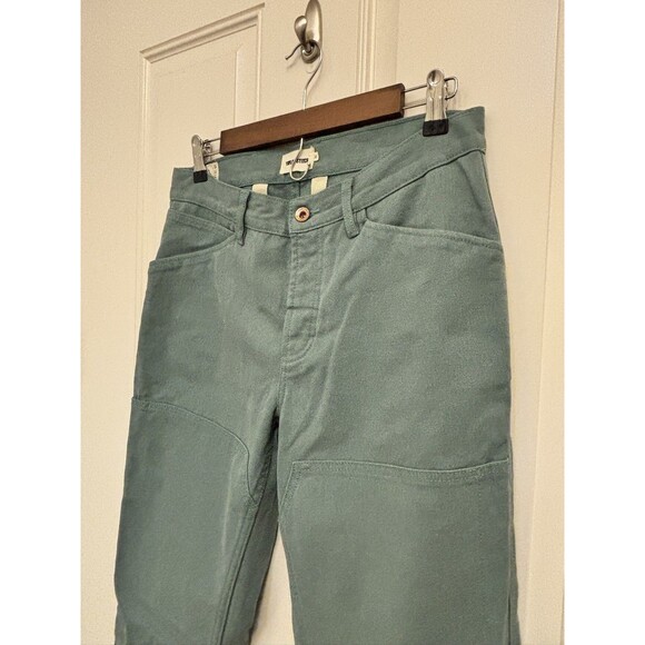 Taylor Stitch Double Knee Chore Canvas Work Pants boss duck 30 x 32 blue green - Picture 3 of 14